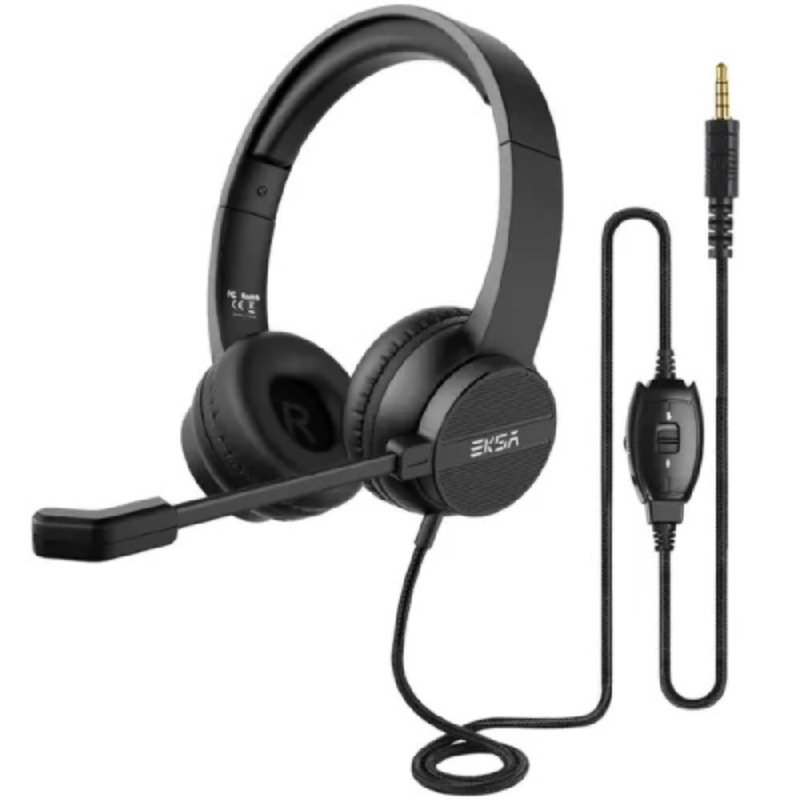 EKSA NOISE CANCELLING MICROPHONE WIRED H12 HEADSET 3.5MM