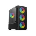 VALUE TOP VT-B700 MICRO ATX GAMING CASE WITH ONE SIDE GLASS, COLOR STATIC LED FAN